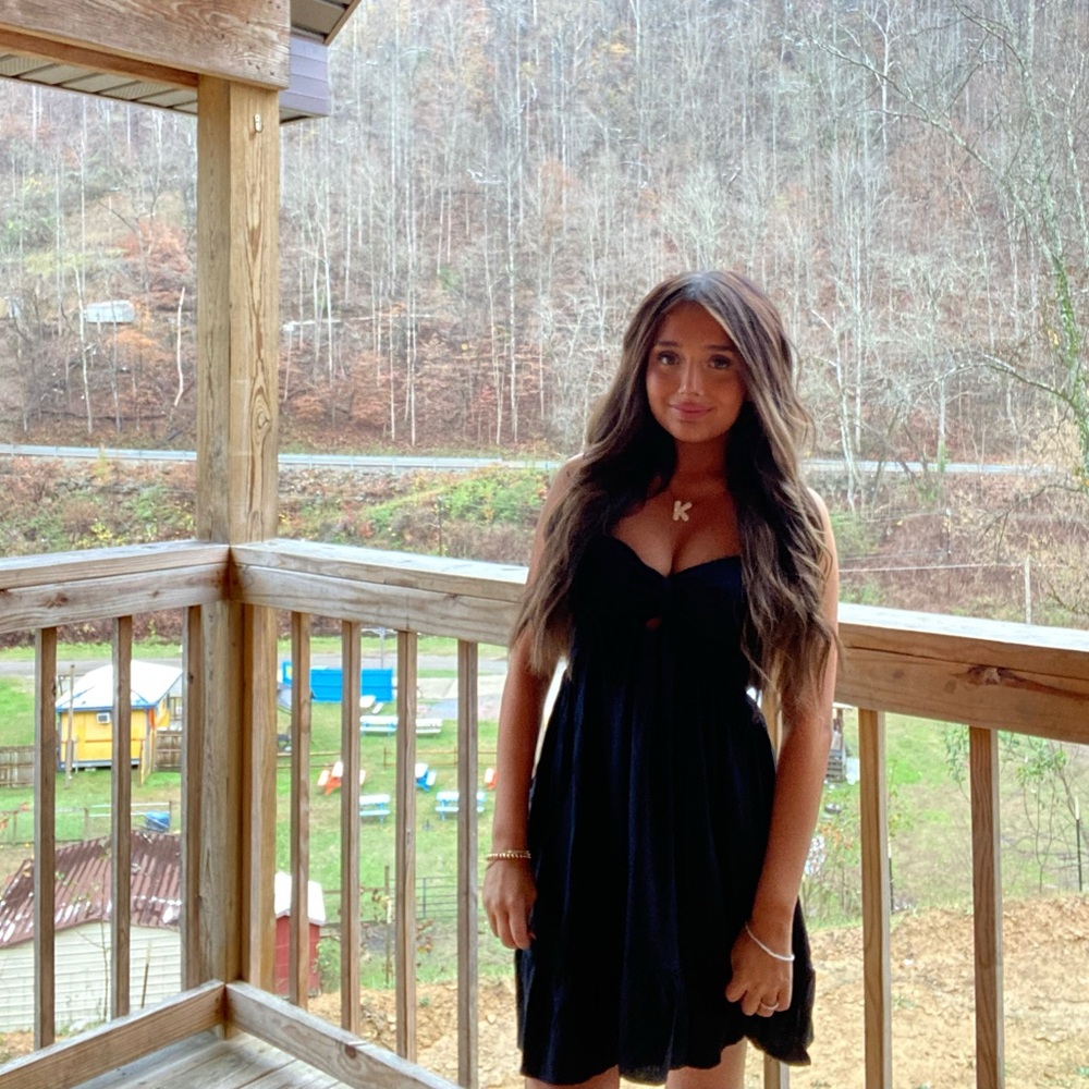 Casual black dress